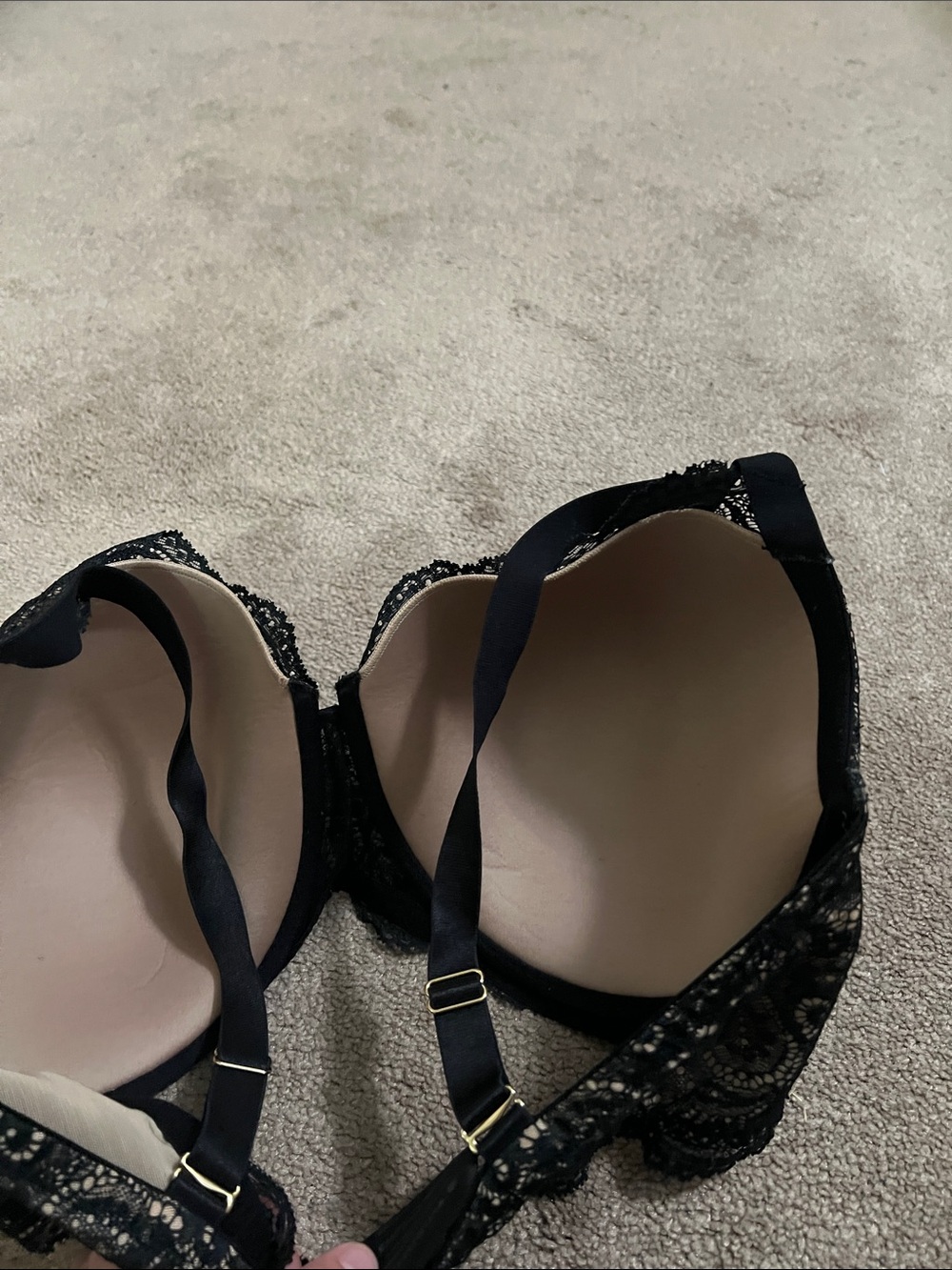 Thirdlove 24/7 lace balconette bra 38F black/beige - Picture 3 of 4